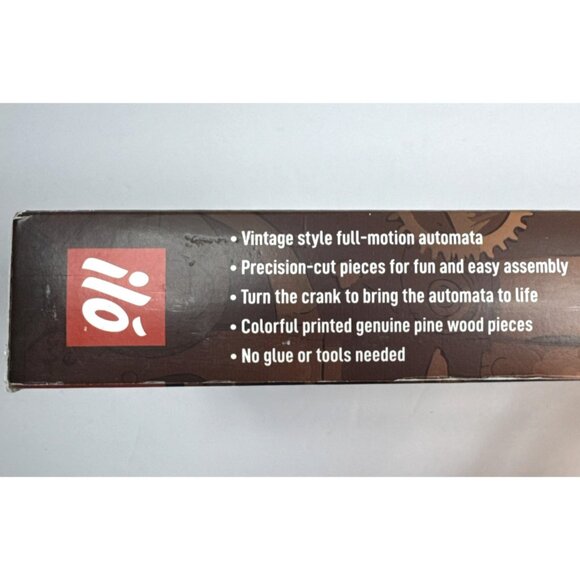 NEW Wooden Automata Music Box Pegasus Of The Machine Age Steampunk Mechanical - Picture 4 of 6